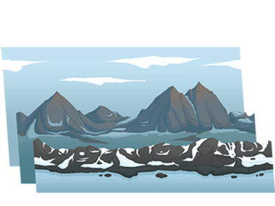 Parallax Mountains background art digital painting painting parallax photoshop video games