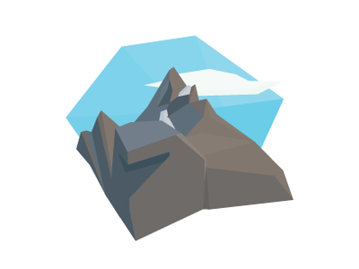 Low Poly Mountains low poly vector
