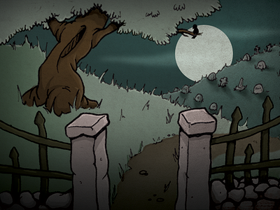 Dead Apocalypse - Cemetery background art comic art sketch video game