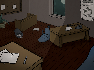 Dead Apocalypse - Offices comic art game art sketch