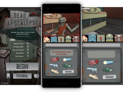 Dead Apocalypse - Screens comic art games ui zombies