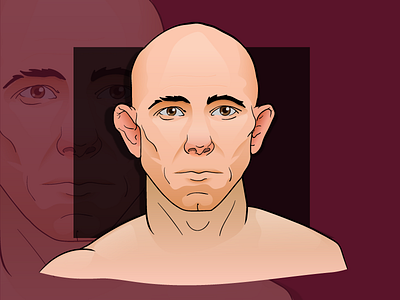 MMA Fighter face fighter illustration mma portrait vector