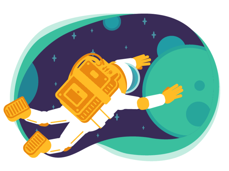 Astronaut - V2 animation astronaut illustration space vector vector animation