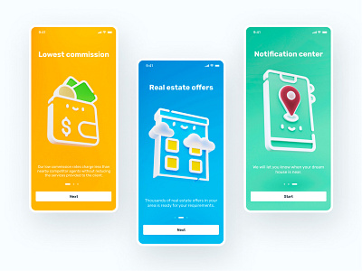 Real estate app onboarding