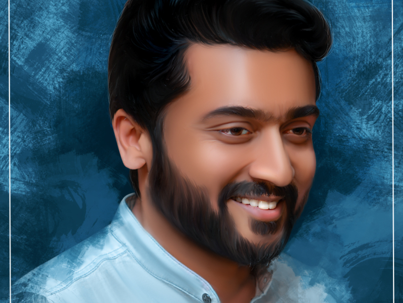 My Art Work  Portrait of Actor Surya  by Krishnaprasadau on DeviantArt