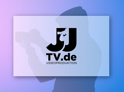 JJ Video Production design logo minimal negative production video