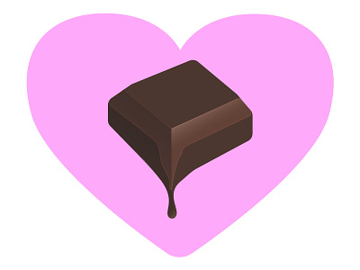 Love, year-round chocolate vector yum