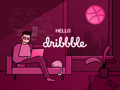 Hello Dribbblers! angry nerds animation branding code design developers flat illustration logo minimal mobile app mobile app design mobile ui ui ux website