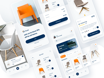 Interactive e-commerce app for furniture store
