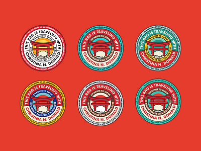En Route to Japan! badge design graphic design illustration japan work in progress