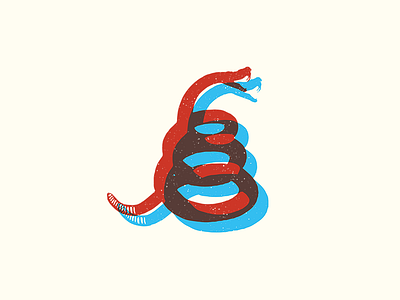 Red Rattler agency brand design graphic icon illustration logo logomark rattlesnake san antonio snake texas