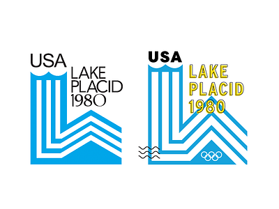 Olympics Redux blue design graphic logo olympics redo redux type typography winter yellow