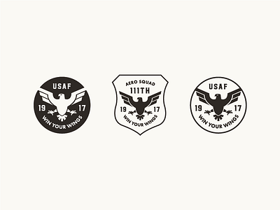 111th Attack Squadron Beer Can Badges ace airforce badge bird design eagle insignia squad usaf win wings