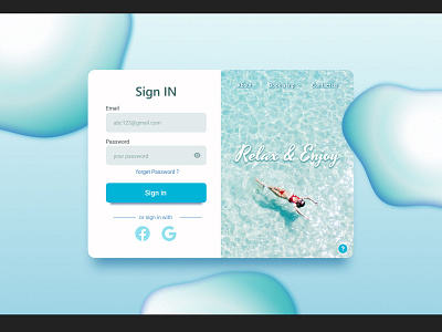 DailyUI#001 Sign in Page