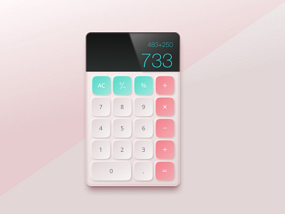 Daily UI practice - calculator