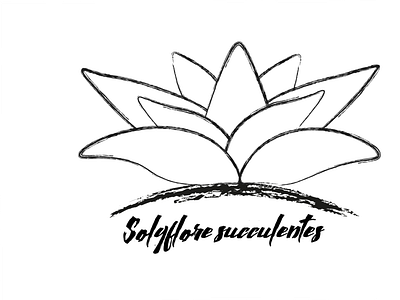 Solyflore succulentes logo black