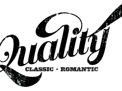 Quality | Classic • Romantic memoriam screenprint zmm