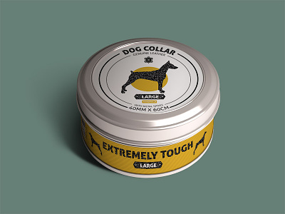 Dog Collar Packaging Concept can collar concept dog packaging rough tin tough