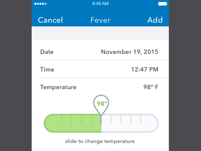 Symptom Tracking - Fever