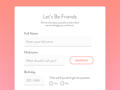 Daily UI #001 - Sign Up daily ui form sign up ui
