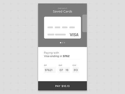 Daily UI #002 - Credit Card Checkout check out checkout daily ui low res mobile ui
