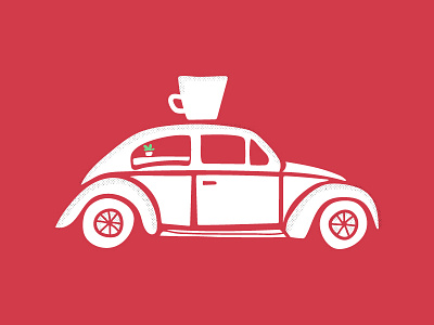 On the Road Coffee beetle coffee colorado denver illustration vintage volkswagen