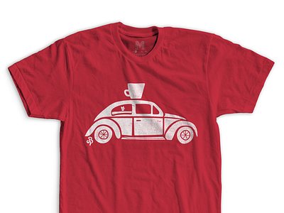 On the Road Coffee 2.0 beetle colorado design illustration illustrator tshirt volkswagen