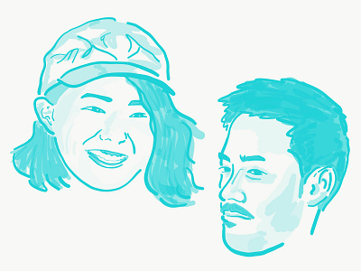 Terrace House cartoon drawing faces illustration illustrator ipad netflix taka terrace house tsubasa