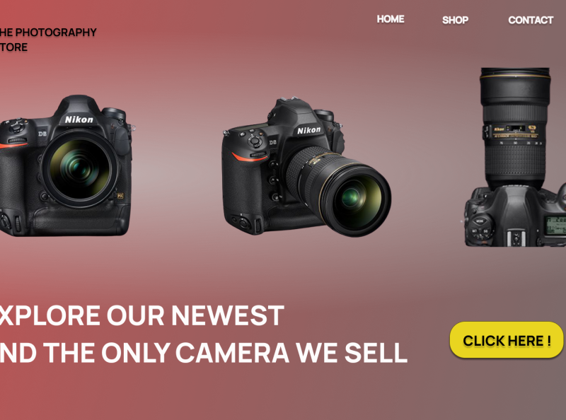 The Camera Store,My first Shot by Pratik on Dribbble