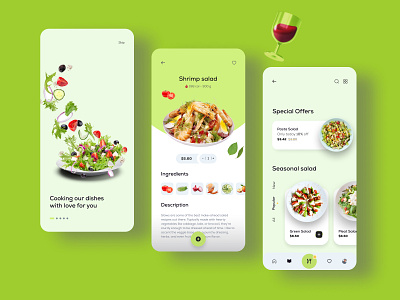 Food App - Mobile Design app dashboard ui design ui ux website design