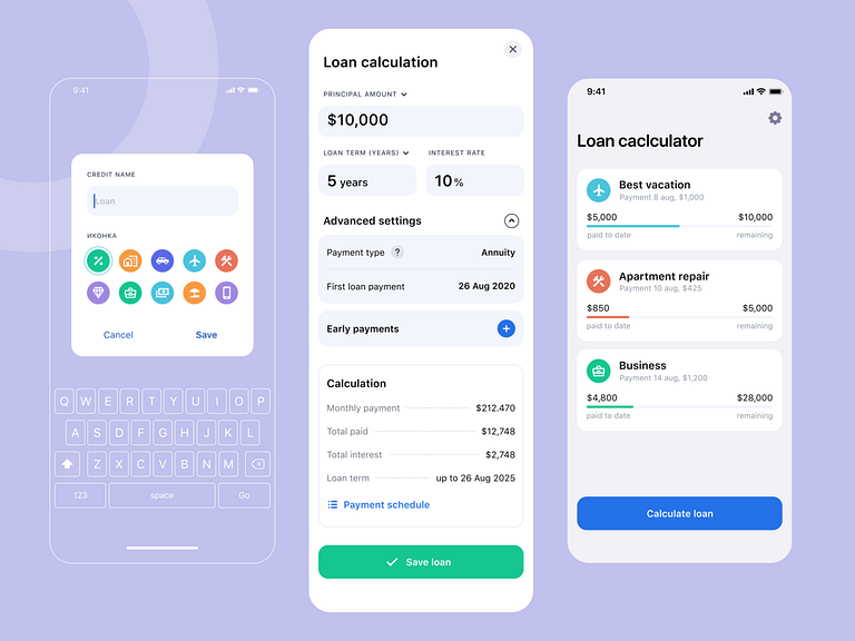 Loan Calculator By Ruvi On Dribbble