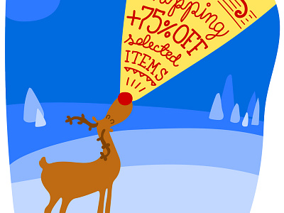 Rudolph - web banner for christmas sales