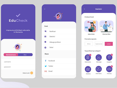 Education app mockup