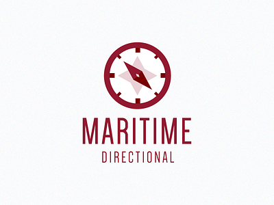 Maritime Directional Logo compass design direction directional flat icon logo maritime red vector