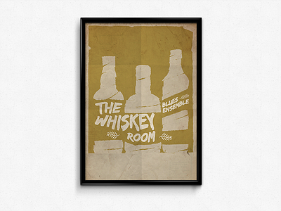 Whiskey Room Poster alcohol blues entertainment grunge liquor music project room school texture whiskey