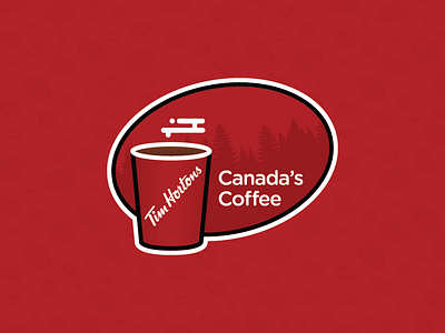 Tim Hortons Sticker - Canada's Coffee 150 bean birthday canada coffee cup hortons pride red sticker stickermule tim