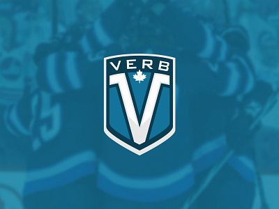 VERB Hockey logo blue hockey hockey logo logo logo design sports team