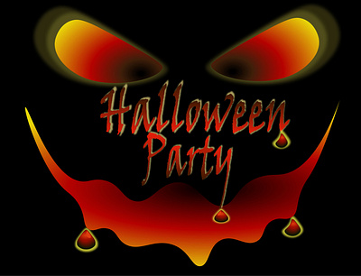 Halloween party branding design dribbbleweeklywarmup halloween illustration logo logos vector