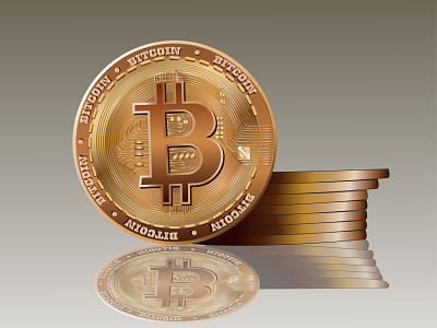gold coin bitcoin bitcoin bitcoins coin gold illustration