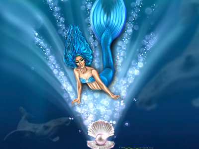 mermaid and pearl