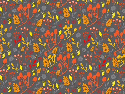 Seamless pattern autumn autumn collection design fabric design flat illustration nature pattern pattern art pattern design plants plants pattern seamless pattern vector vector pattern