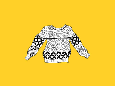 sweater 01 adobe illustrator aesthetic clothing design fashion illustration flat illustration illustration art pattern vector vector illustration