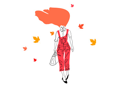 Autumn adobe illustrator character design colors design fashion illustration flat illustration illustration art vector vector illustration
