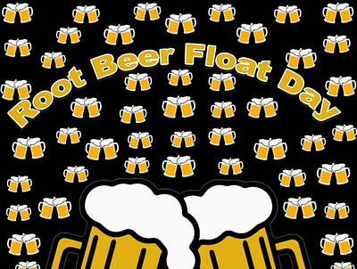 Root Beer Float Day design graphicdesign illustration photoshop poster design socialmedia ui ux vector