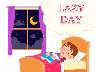 Lazy Day design graphicdesign illustration photoshop poster design socialmedia ui ux