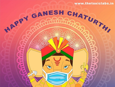 Happy Ganesh Chaturthi design graphicdesign illustration photoshop poster design socialmedia ui ux vector