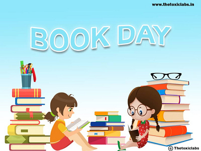 Book Day design graphicdesign illustration photoshop poster design socialmedia ui ux vector