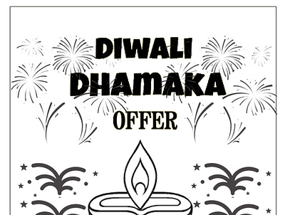 Diwali Dhamaka design graphicdesign illustration photoshop poster design socialmedia ui ux vector