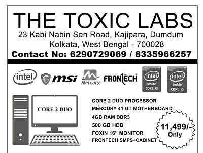 The Toxic Labs design graphicdesign illustration photoshop poster design socialmedia ui ux vector