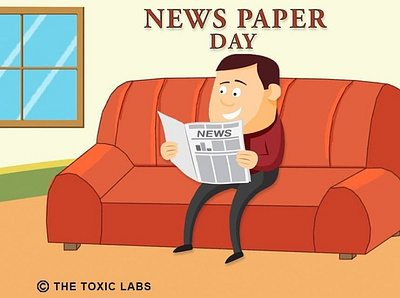 Newspaper day📰 design graphicdesign illustration photoshop poster design socialmedia ui ux vector